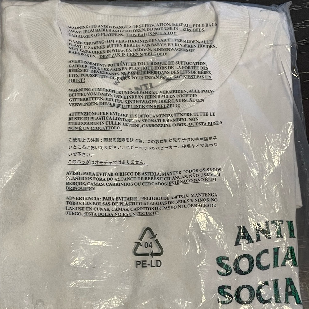 ASSC GLITCH WHITE TEE